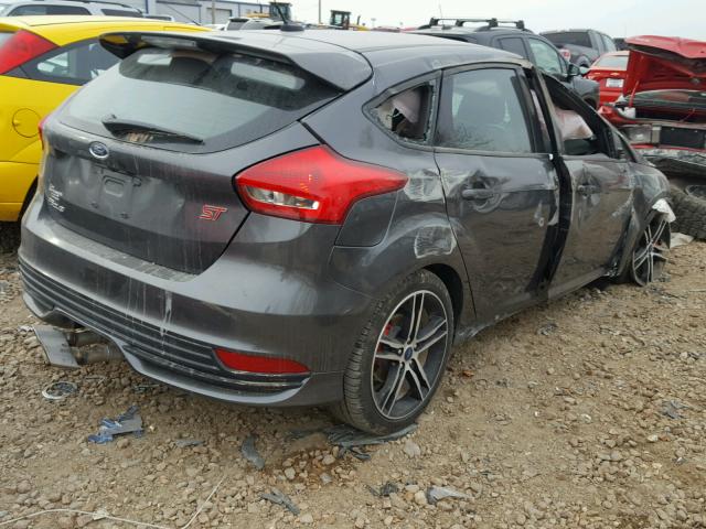 1FADP3L99HL342717 - 2017 FORD FOCUS ST GRAY photo 4