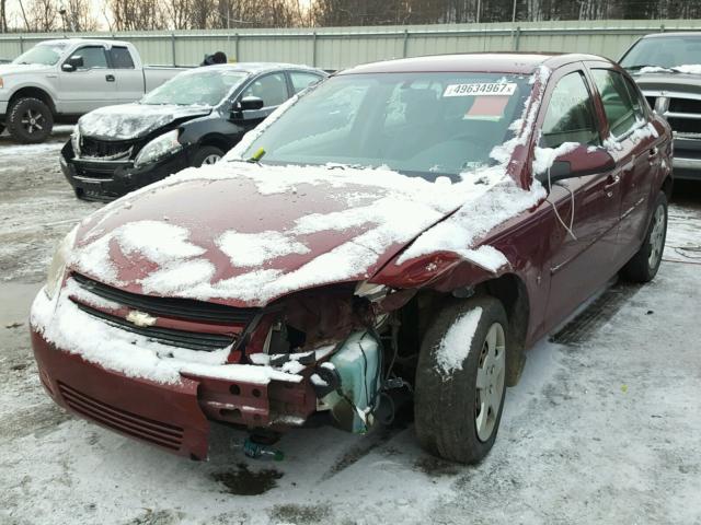 1G1AL55F677416814 - 2007 CHEVROLET COBALT LT MAROON photo 2