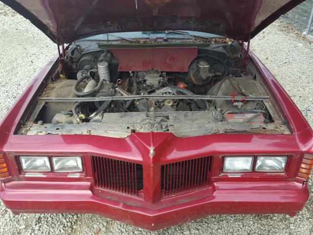 2J57M6A227601 - 1976 PONTIAC GRAND PRIX RED photo 7