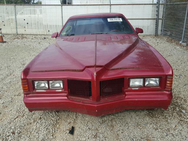 2J57M6A227601 - 1976 PONTIAC GRAND PRIX RED photo 9