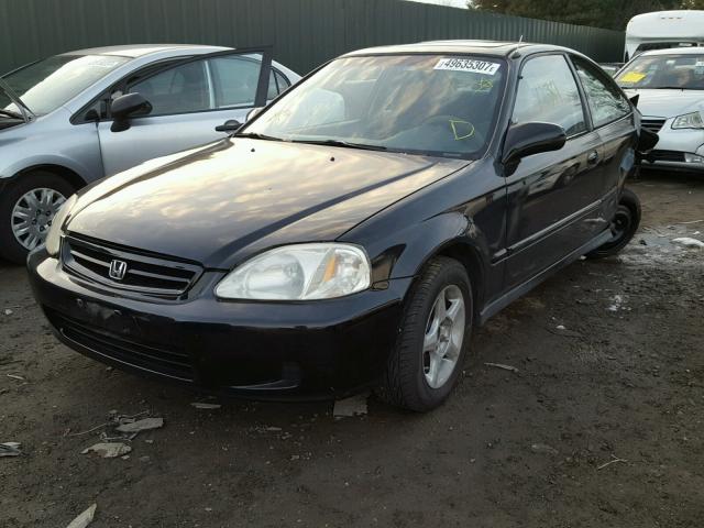 1HGEJ8242YL053666 - 2000 HONDA CIVIC EX 黑色 照片 2