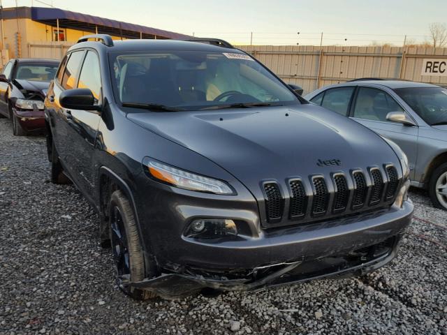 1C4PJLAB5HW543124 - 2017 JEEP CHEROKEE S GRAY photo 1