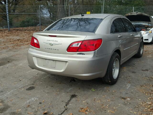 1C3LC46B89N527356 - 2009 CHRYSLER SEBRING LX TAN photo 4