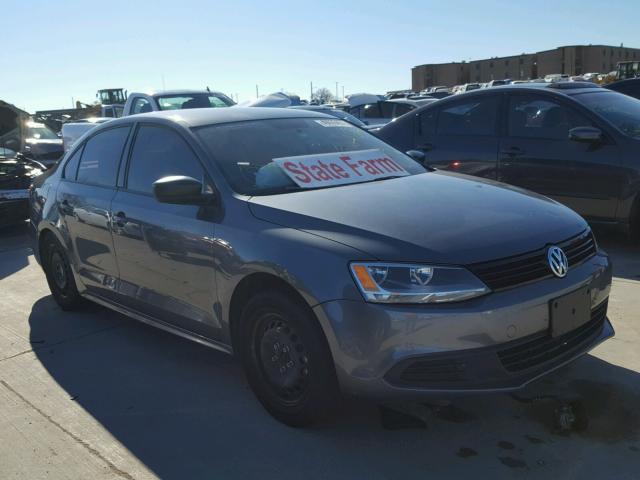 3VW2K7AJ2DM278823 - 2013 VOLKSWAGEN JETTA BASE GRAY photo 1