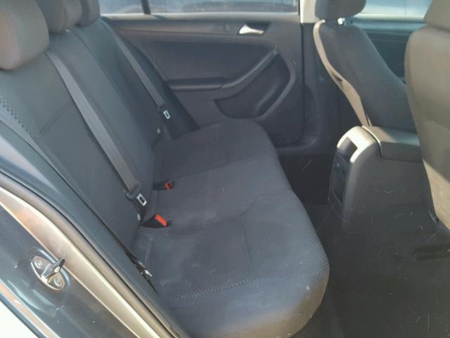 3VW2K7AJ2DM278823 - 2013 VOLKSWAGEN JETTA BASE GRAY photo 6