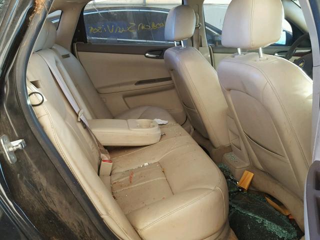 2G1WC581169346352 - 2006 CHEVROLET IMPALA LT BLACK photo 6