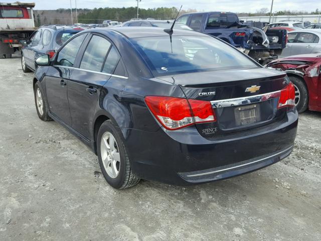 1G1PG5S94B7300498 - 2011 CHEVROLET CRUZE LT BLACK photo 3