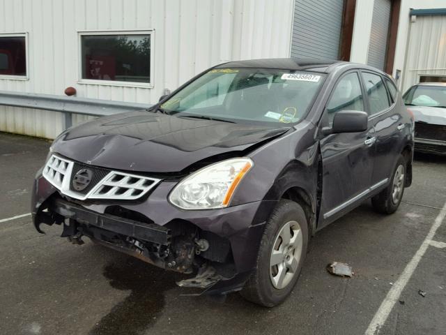 JN8AS5MVXDW125628 - 2013 NISSAN ROGUE S BLACK photo 2