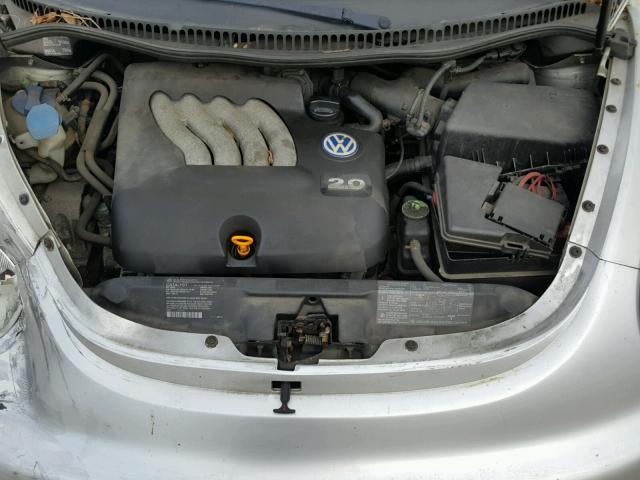3VWBT21C41M404614 - 2001 VOLKSWAGEN NEW BEETLE 银色 照片 7