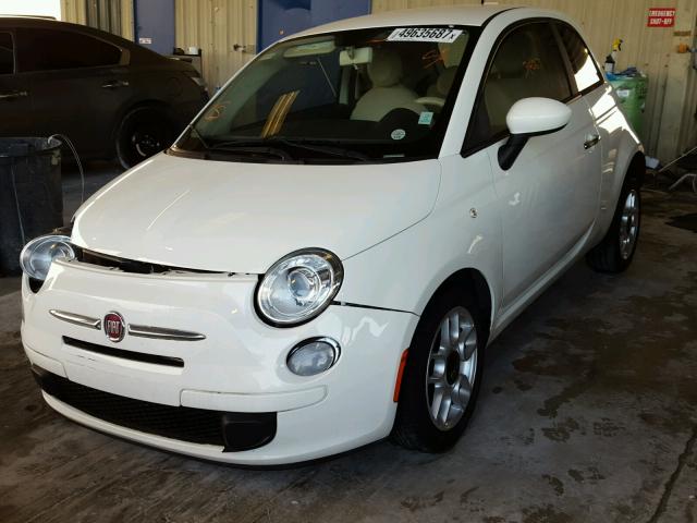 3C3CFFAR9DT540360 - 2013 FIAT 500 POP WHITE photo 2