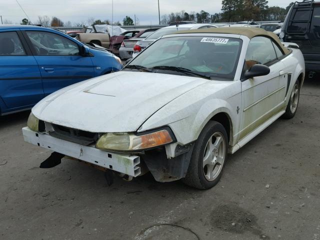 1FAFP44453F411329 - 2003 FORD MUSTANG WHITE photo 2