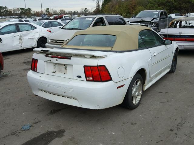 1FAFP44453F411329 - 2003 FORD MUSTANG WHITE photo 4