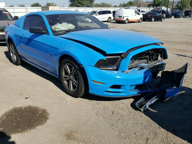 1ZVBP8AM8E5237928 - 2014 FORD MUSTANG BLUE photo 1
