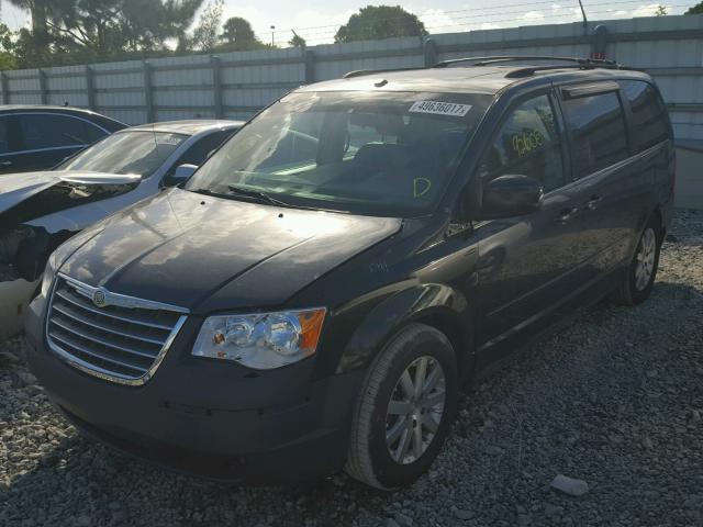 2A8HR54P98R672050 - 2008 CHRYSLER TOWN & COU BLUE photo 2