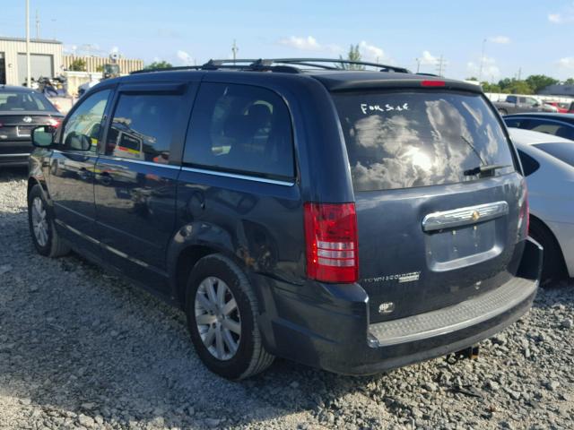 2A8HR54P98R672050 - 2008 CHRYSLER TOWN & COU BLUE photo 3