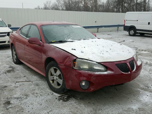 2G2WP552381160200 - 2008 PONTIAC GRAND PRIX Темно-червоний фото 1
