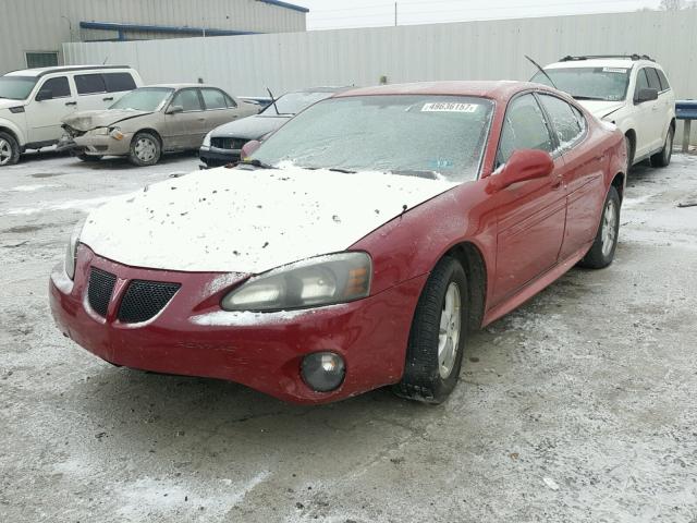 2G2WP552381160200 - 2008 PONTIAC GRAND PRIX Темно-червоний фото 2