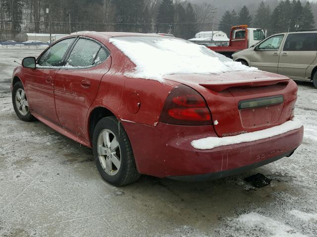 2G2WP552381160200 - 2008 PONTIAC GRAND PRIX Темно-червоний фото 3