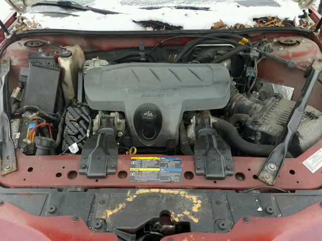 2G2WP552381160200 - 2008 PONTIAC GRAND PRIX Темно-червоний фото 7