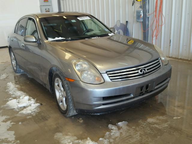 JNKCV51E24M104329 - 2004 INFINITI G35 GRAY photo 1