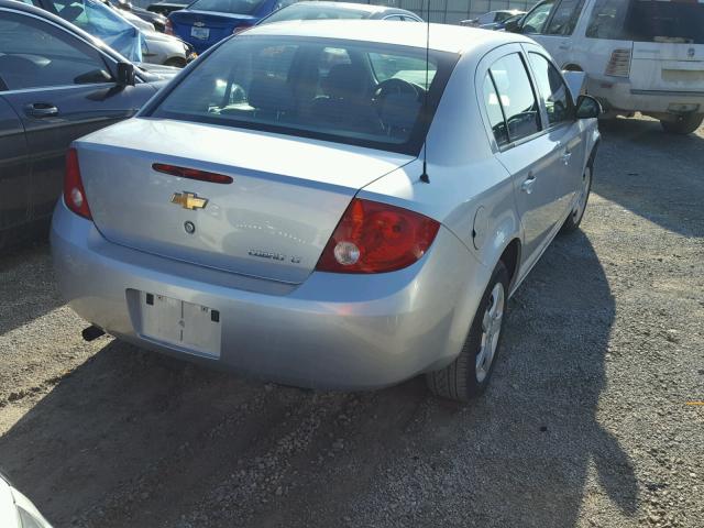 1G1AL55F477397177 - 2007 CHEVROLET COBALT LT SILVER photo 4