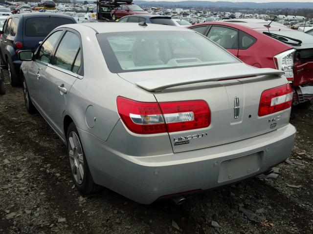 3LNHM26T49R617141 - 2009 LINCOLN MKZ TAN photo 3