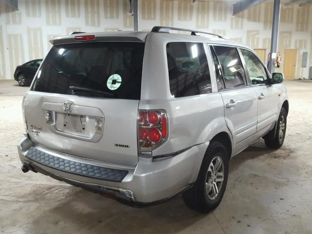 5FNYF18398B037132 - 2008 HONDA PILOT SE SILVER photo 4