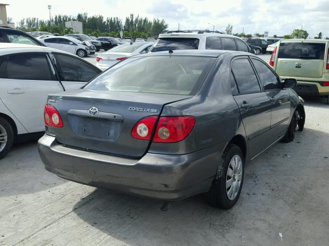 2T1BR32E07C805747 - 2007 TOYOTA COROLLA CE GRAY photo 4