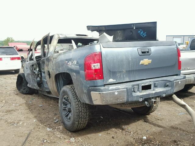 1GCHK23648F164708 - 2008 CHEVROLET SILVERADO BLUE photo 3