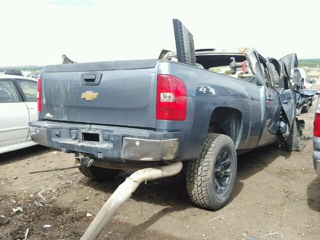 1GCHK23648F164708 - 2008 CHEVROLET SILVERADO BLUE photo 4