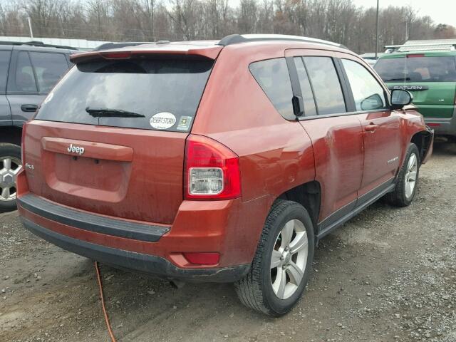 1C4NJDBB6CD599556 - 2012 JEEP COMPASS SP ნარინჯისფერი ფოტო 4