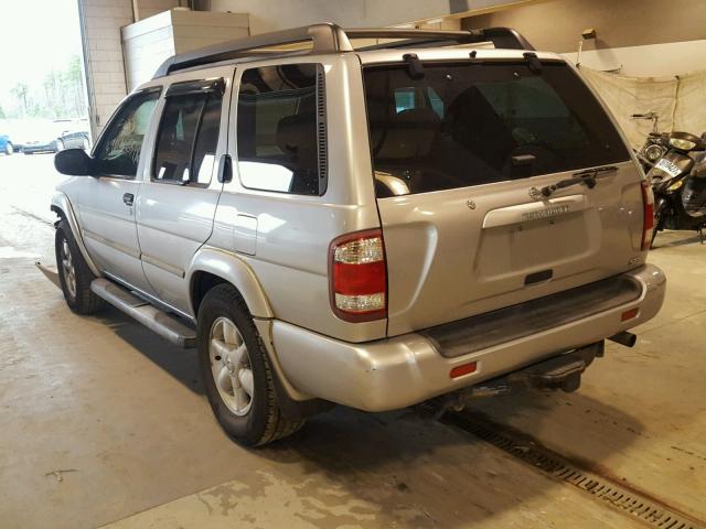 JN8DR09Y42W715741 - 2002 NISSAN PATHFINDER SILVER photo 3