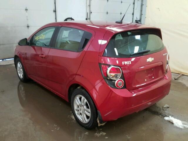 1G1JA6SHXC4224857 - 2012 CHEVROLET SONIC LS RED photo 3