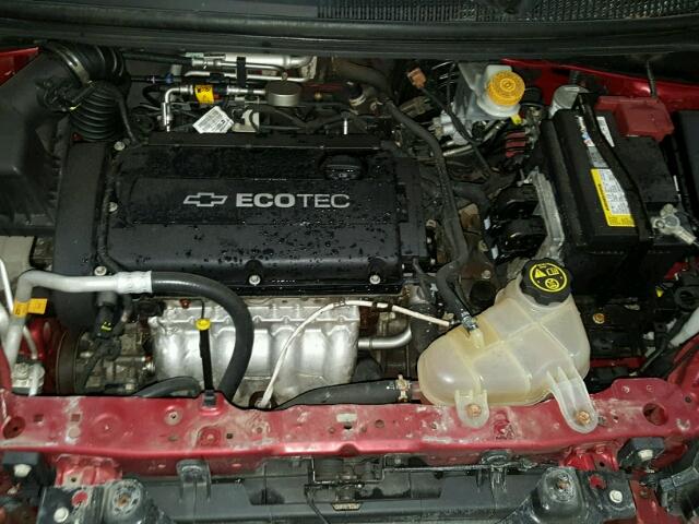 1G1JA6SHXC4224857 - 2012 CHEVROLET SONIC LS წითელი ფოტო 7