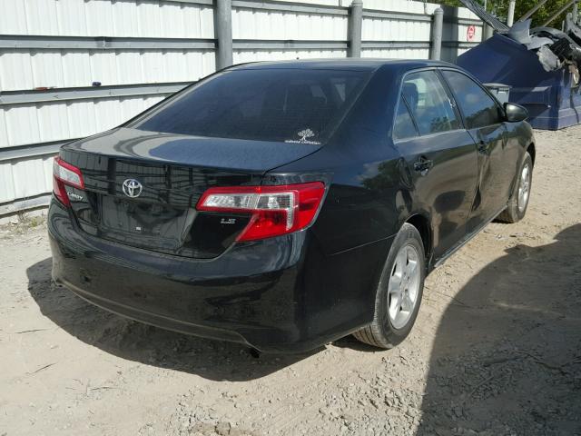 4T4BF1FK0ER429193 - 2014 TOYOTA CAMRY L BLACK photo 4