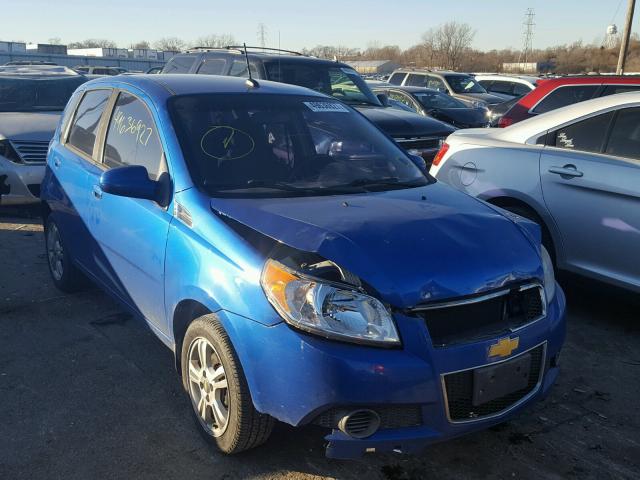 KL1TD6DE9BB215045 - 2011 CHEVROLET AVEO LS BLUE photo 1