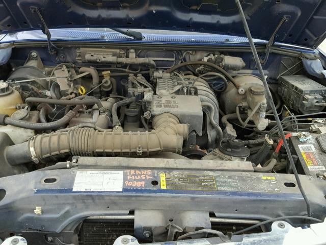 1FTYR10D65PA75902 - 2005 FORD RANGER BLUE photo 7