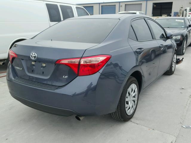 5YFBURHE6HP735102 - 2017 TOYOTA COROLLA L BLUE photo 4