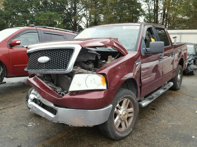 1FTPW12VX6KD23531 - 2006 FORD F150 SUPER MAROON photo 2