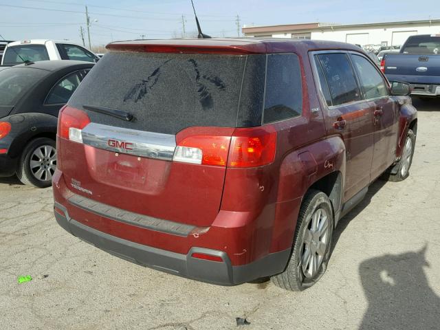 2GKALMEK7C6296499 - 2012 GMC TERRAIN SL RED photo 4