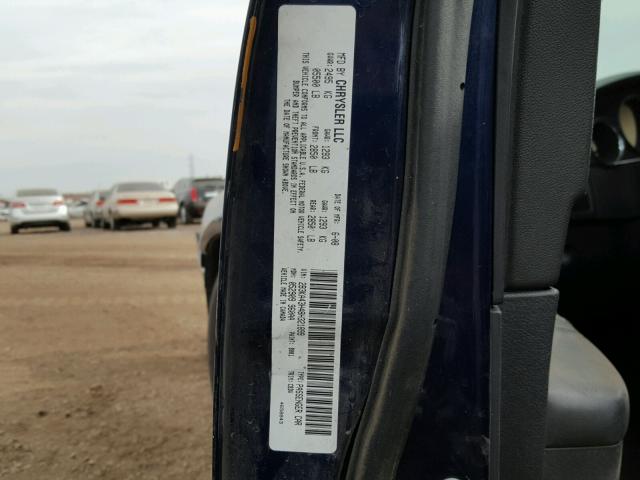 2B3KA43H48H321899 - 2008 DODGE CHARGER BLUE photo 10