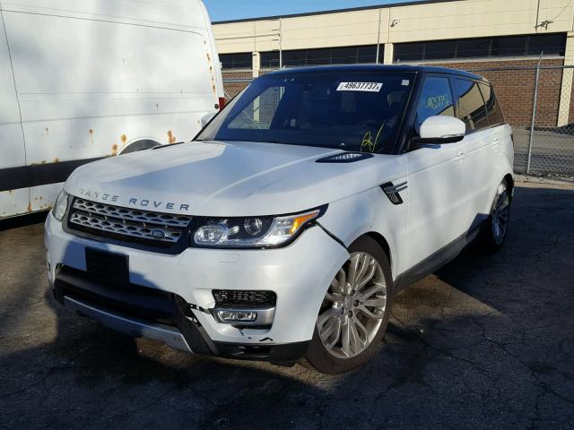 SALWR2EF7GA595385 - 2016 LAND ROVER RANGE ROVE WHITE photo 2