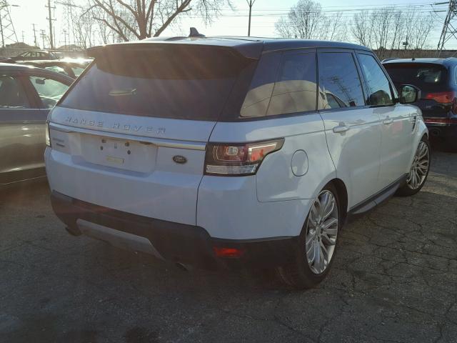SALWR2EF7GA595385 - 2016 LAND ROVER RANGE ROVE WHITE photo 4
