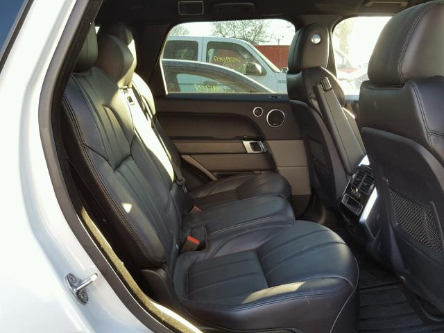 SALWR2EF7GA595385 - 2016 LAND ROVER RANGE ROVE WHITE photo 6