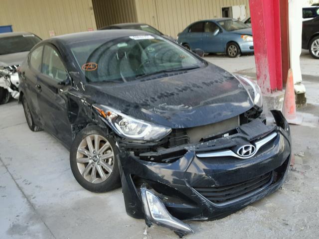 KMHDH4AE1GU636954 - 2016 HYUNDAI ELANTRA SE BLACK photo 1