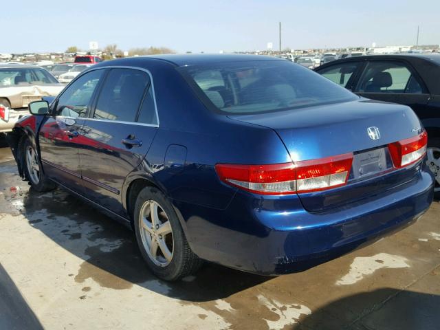 1HGCM56654A005156 - 2004 HONDA ACCORD EX BLUE photo 3