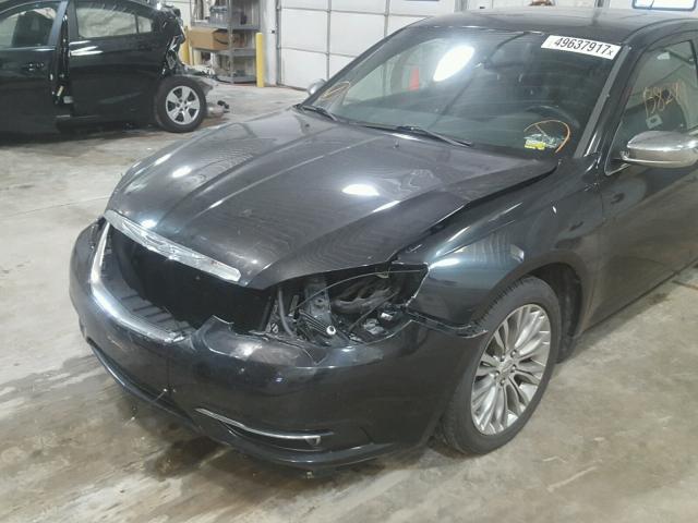 1C3BC2FG9BN505769 - 2011 CHRYSLER 200 LIMITE BLACK photo 9