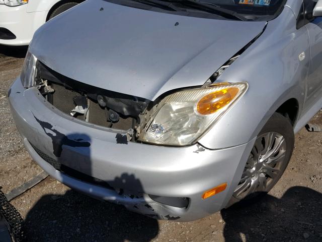 JTKKT604560159653 - 2006 TOYOTA SCION XA SILVER photo 9