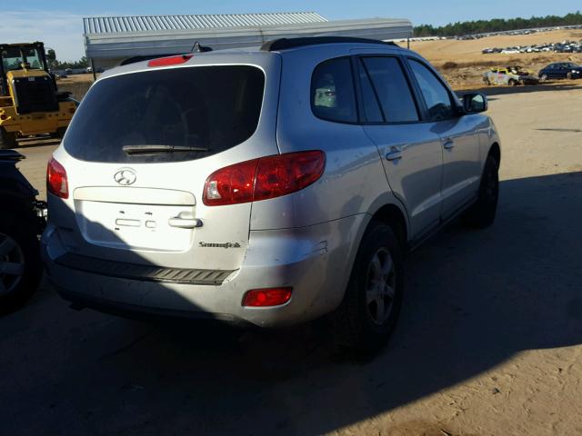 5NMSG13D48H129847 - 2008 HYUNDAI SANTA FE G SILVER photo 4