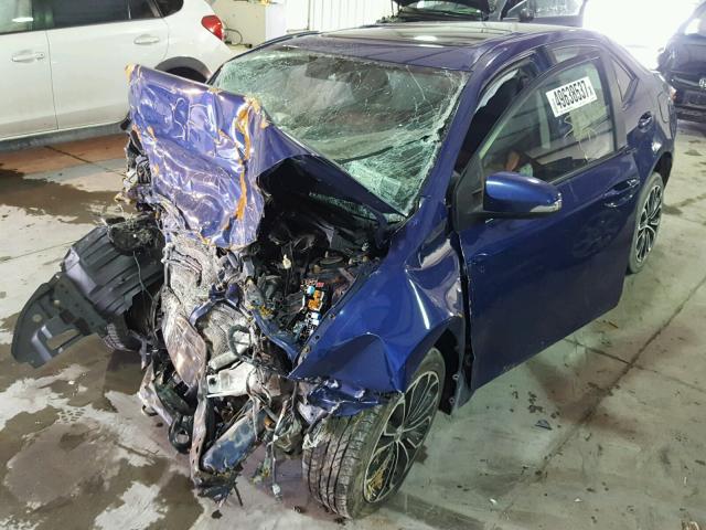 2T1BURHE8EC012640 - 2014 TOYOTA COROLLA L BLUE photo 2